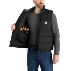 'Carhartt' Men's Montana Loose Fit Insulated Vest - Black -Best Sportswear Store 105475 N04 AVR MF22 b 1024x1024@2x