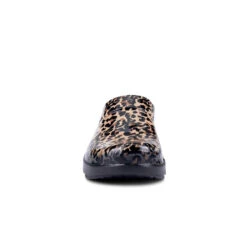 'OOFOS' Women's OOcloog Luxe Pixel Clog - Black / Black Leopard -Best Sportswear Store 1203BLKLEOPRD shot3 1024x1024@2x