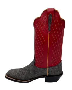 'Fenoglio' Men's 13" Cape Buffalo Western Square Toe - Grey / Red -Best Sportswear Store FB342426282 1024x1024@2x