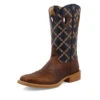 'Twisted X' Men's 12" Tech X Western Square Toe - Rustic Brown/ Navy -Best Sportswear Store MXTR004.07 4800x4800 L 1024x1024@2x