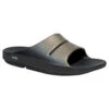 'OOFOS' Women's OOahh Luxe Slide - Latte -Best Sportswear Store OOahh Luxe 1101 Black Latte 1024x1024@2x