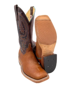 'Anderson Bean' Men's 13" Western Square Toe - Tobacco Yeti / Brass Explosion -Best Sportswear Store S11066 1024x1024@2x