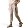 'Ariat' Women R.E.A.L. Jogger Pant - Oatmeal Heather -Best Sportswear Store S23 WMS WEST 10043684 front 1024x1024@2x
