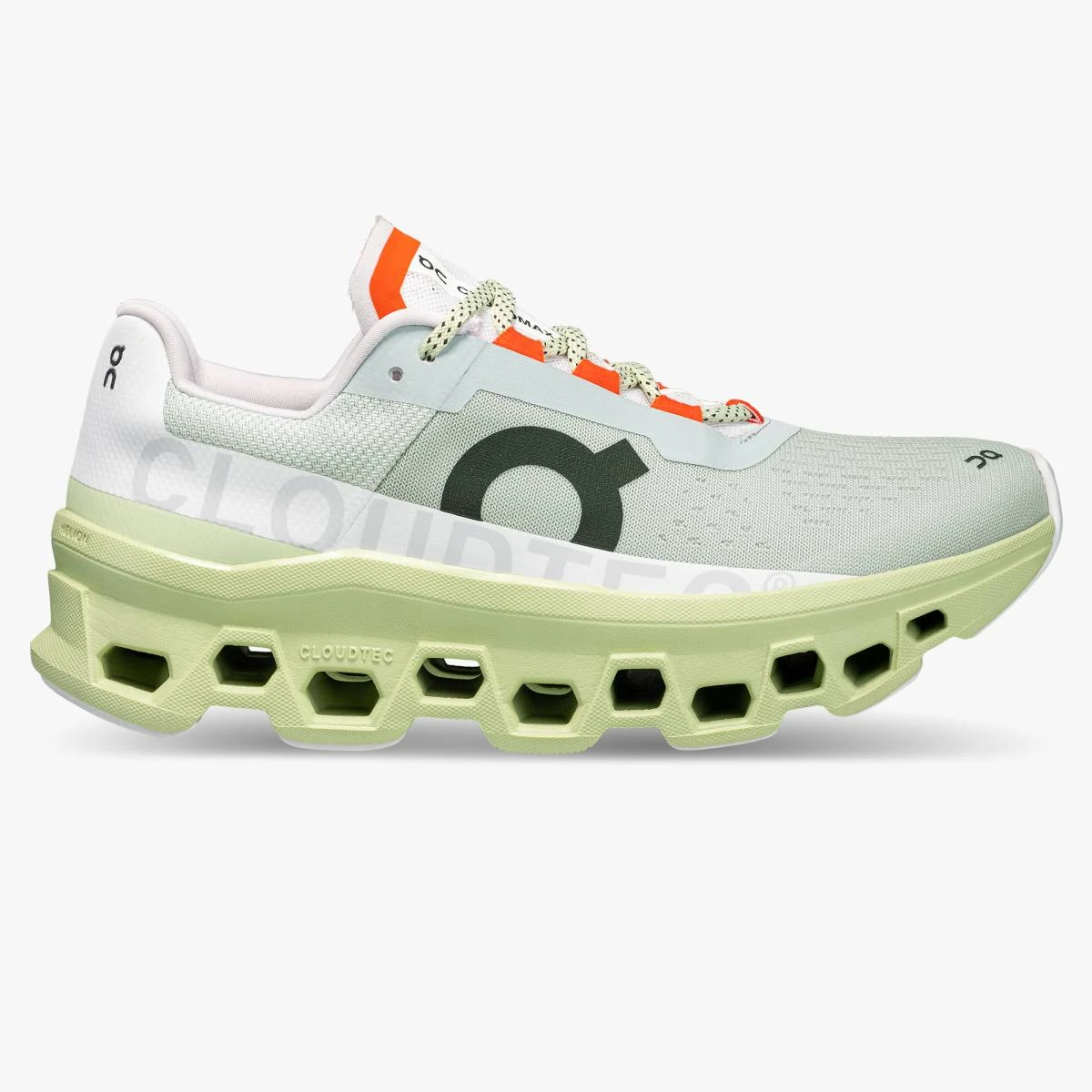 'On Running' Women's Cloudmonster - Glacier / Meadow 3 'On Running' Women's Cloudmonster - Glacier / Meadow